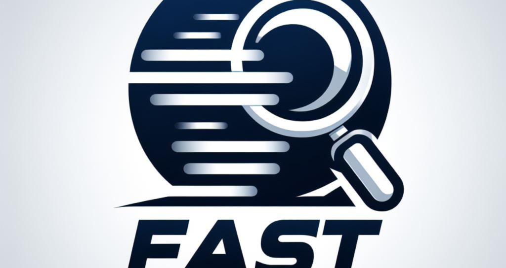 Illustration of a magnifying glass hovering over the words "What is Fast People Search?" on a computer screen.