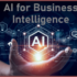 Illustration representing AI-powered business intelligence concept.